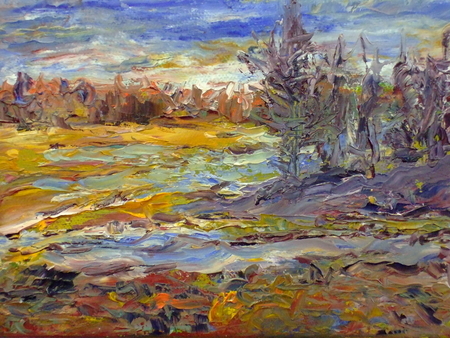OCTOBER GLOW 5x7 oil
