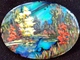 #XIX 40X30mm acrylic on paua shell SOLD