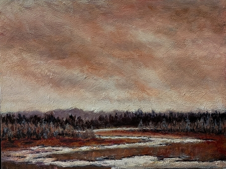 THE GOLDEN HOUR 12x9 oil
