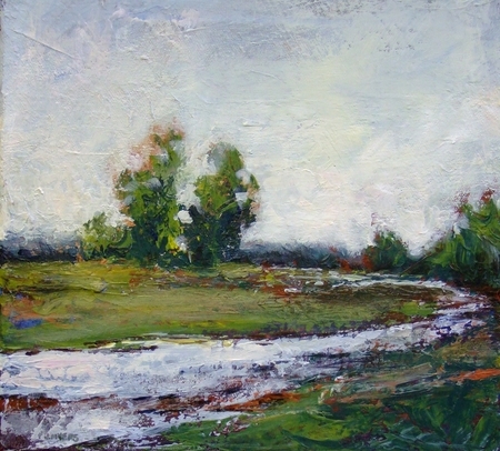 THE MAGIC PLACE,AGAIN10x10 acrylic