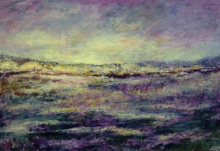 TIME FOLDED INTO MEMORY 12x18 acrylic
