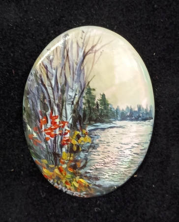 #XXI 30x40mm acrylic on mother of pearl (1)