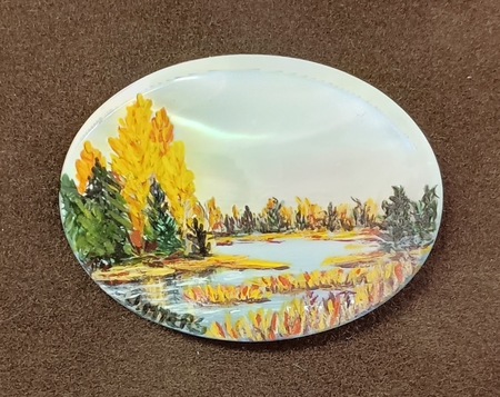 #XXIV 40x30mm acrylic on mother of pearlSOLD